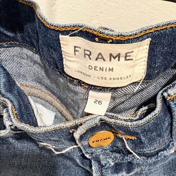 Frame Denim Distressed Blue Jean Shorts - Picture 3 of 5